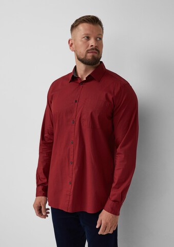 Coupe regular Chemise s.Oliver en rouge : devant