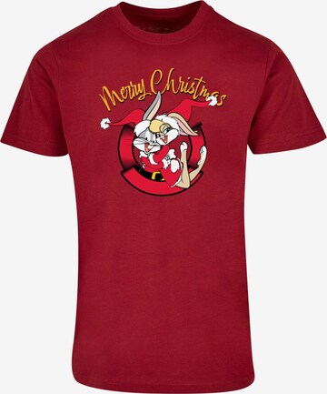 ABSOLUTE CULT Shirt 'Looney Tunes - Lola Merry Christmas' in Red: front