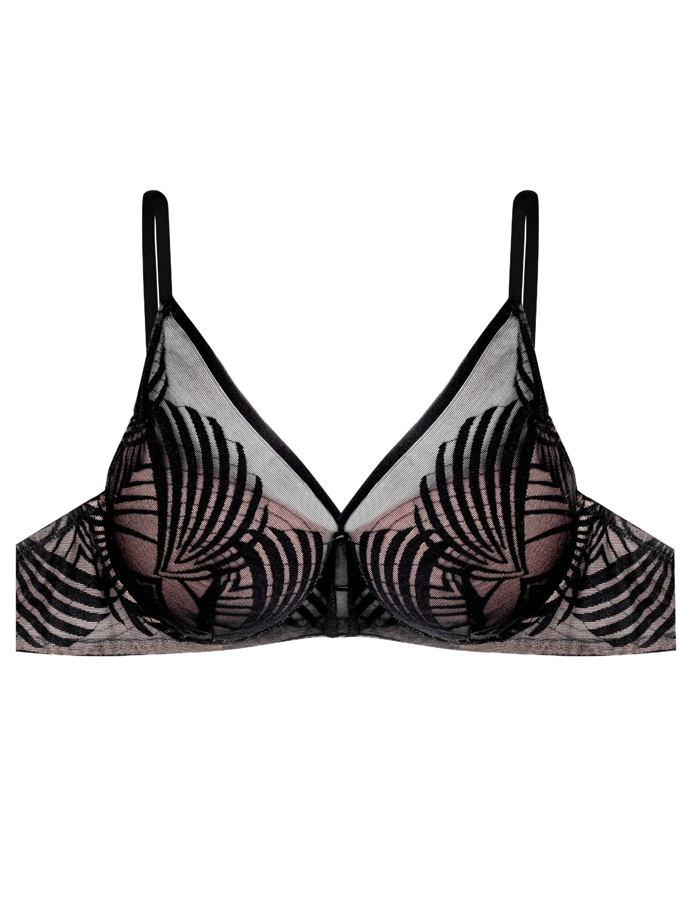 Push-up Reggiseno 'Nacre' di ESOTIQ in nero: frontale