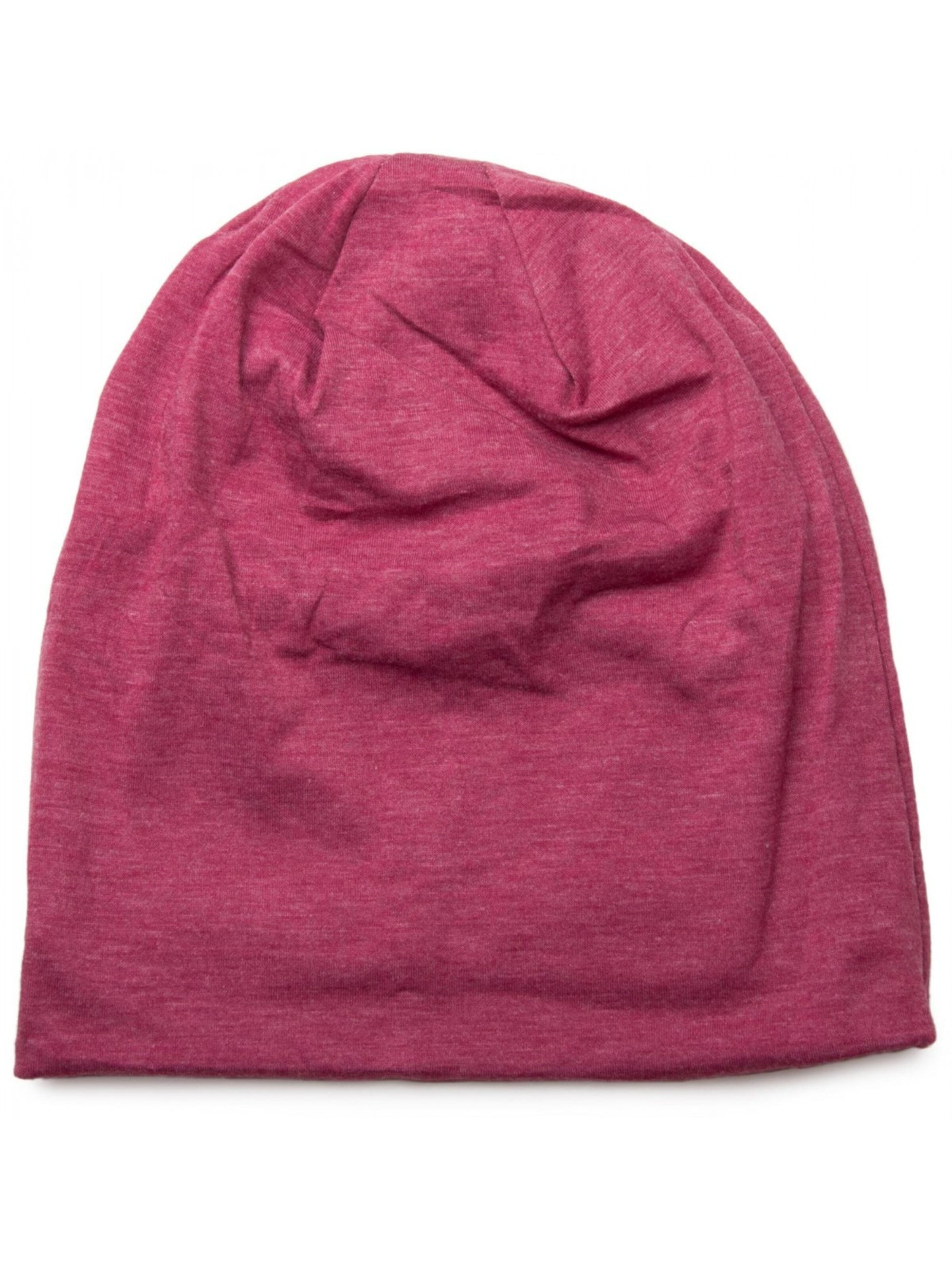 styleBREAKER Mütze 'Unifarbene Beanie Mütze mit Fleece'‌ in Pink