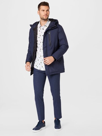 JACK & JONES Nohavice s pukmi - Modrá