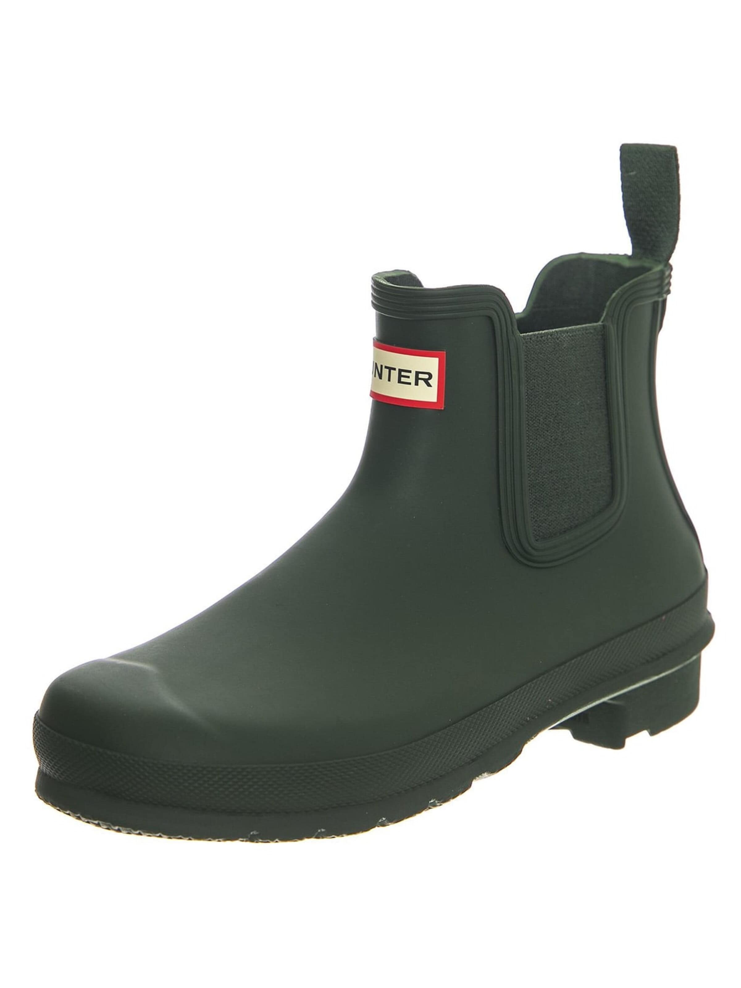 HUNTER Chelsea boots 'Original' in Groen: voorkant