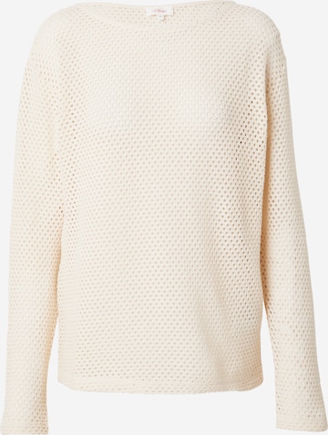 s.Oliver Shirt in Beige: Vorderseite