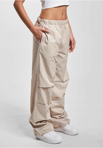 DEF Loosefit Cargobroek in Beige: voorkant