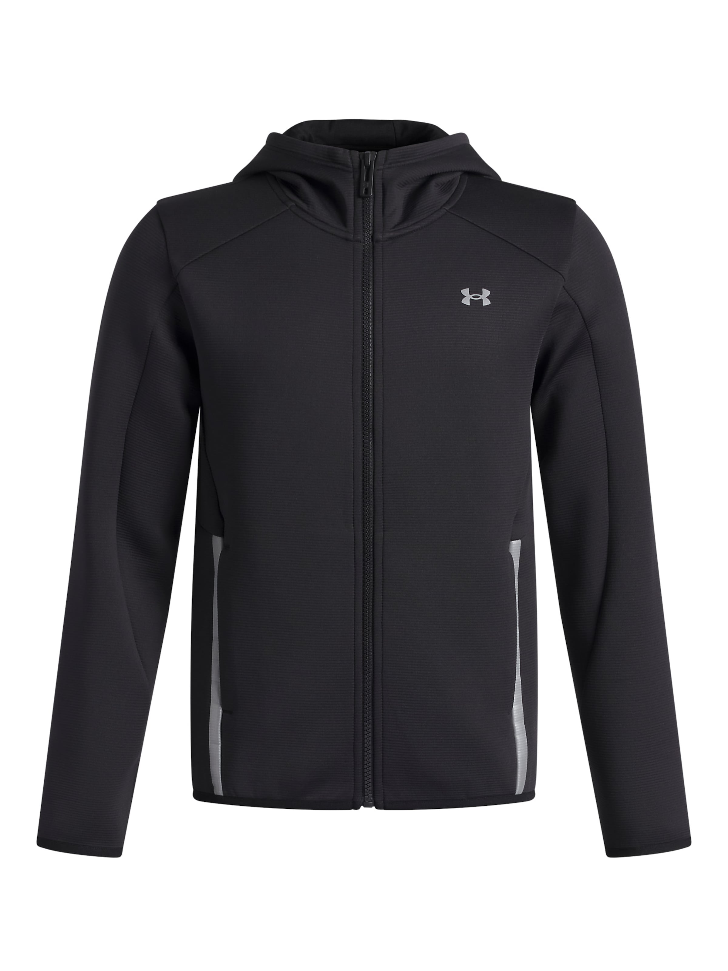 UNDER ARMOUR Functionele fleece jas 'Unstoppable' in Zwart: voorkant