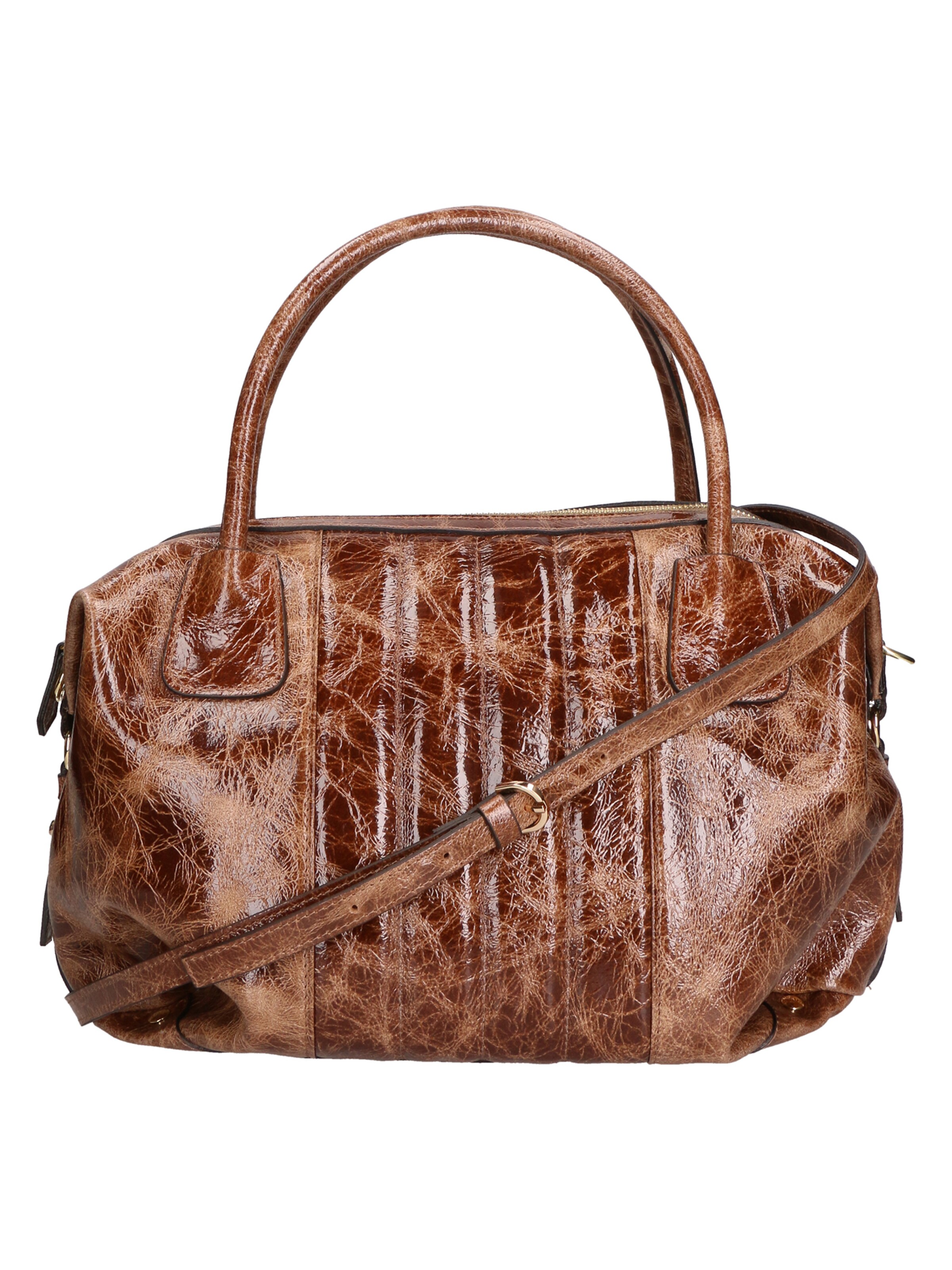 Borsa a spalla di Gave Lux in grigio: frontale