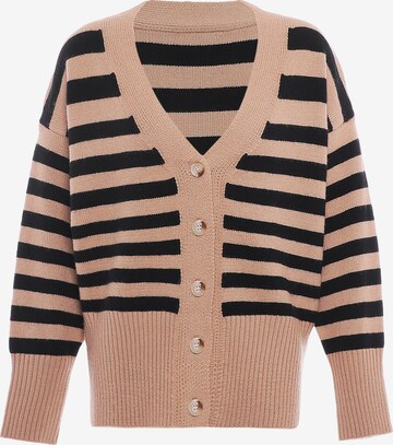 BLONDA Knit cardigan in Beige: front