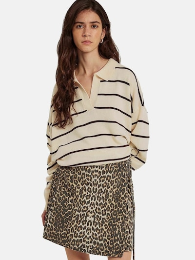 NORR Rok ' Ninni Tie ' in de kleur Beige / Zwart, Productweergave