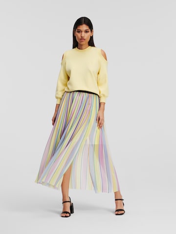 Gonna 'Pleated' di Karl Lagerfeld in colori misti