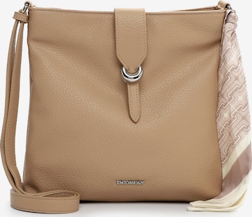 Sac bandoulière Emily & Noah en beige : devant
