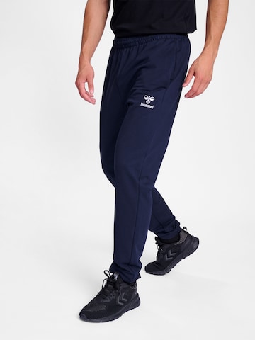 Hummel Tapered Workout Pants 'Go 2.0' in Blue