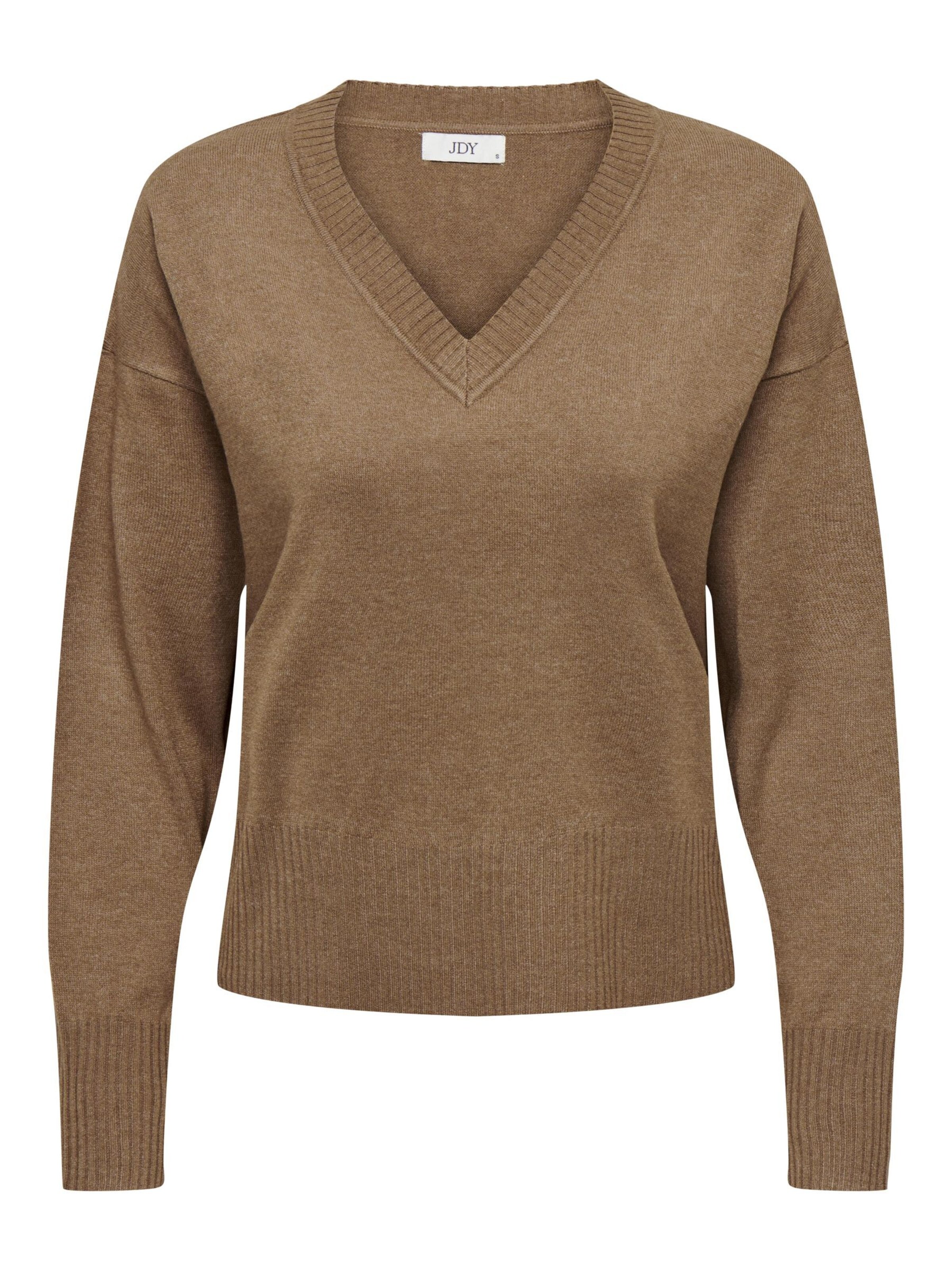 JDY - Jersey en marrón: frente