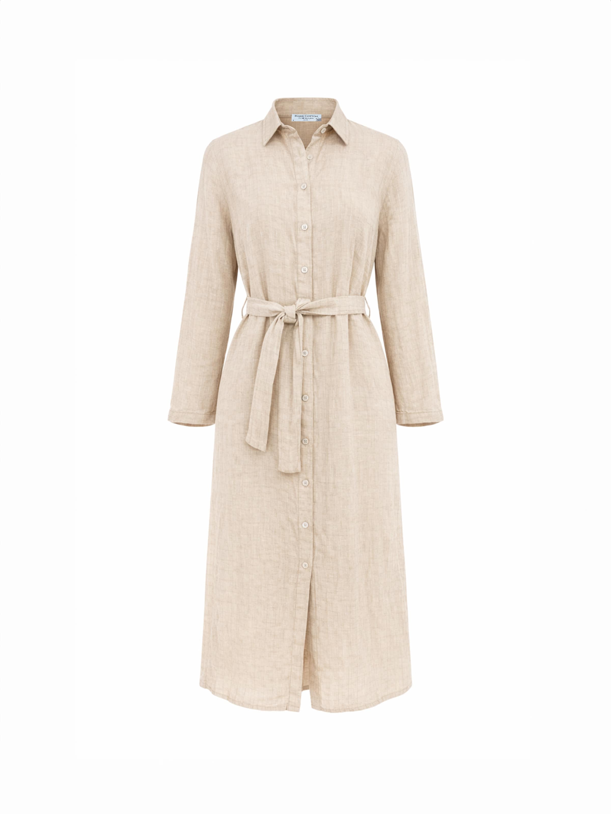 Haris Cotton Blousejurk 'Haris' in Beige: voorkant