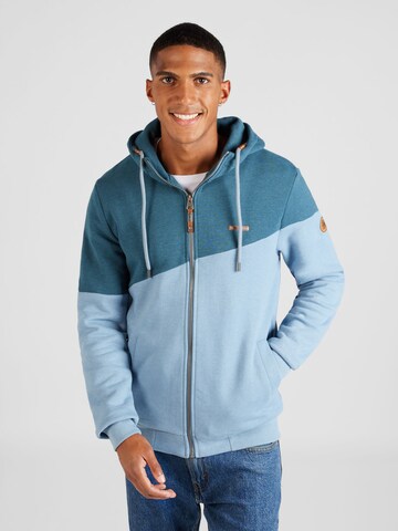 Ragwear - Sudadera con cremallera 'WINNGS' en azul: frente