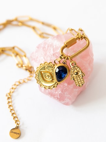 Divasya Necklace 'Hamsa - Golden Protection' in Gold