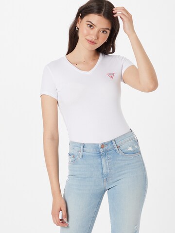 GUESS - Camisa em branco: frente