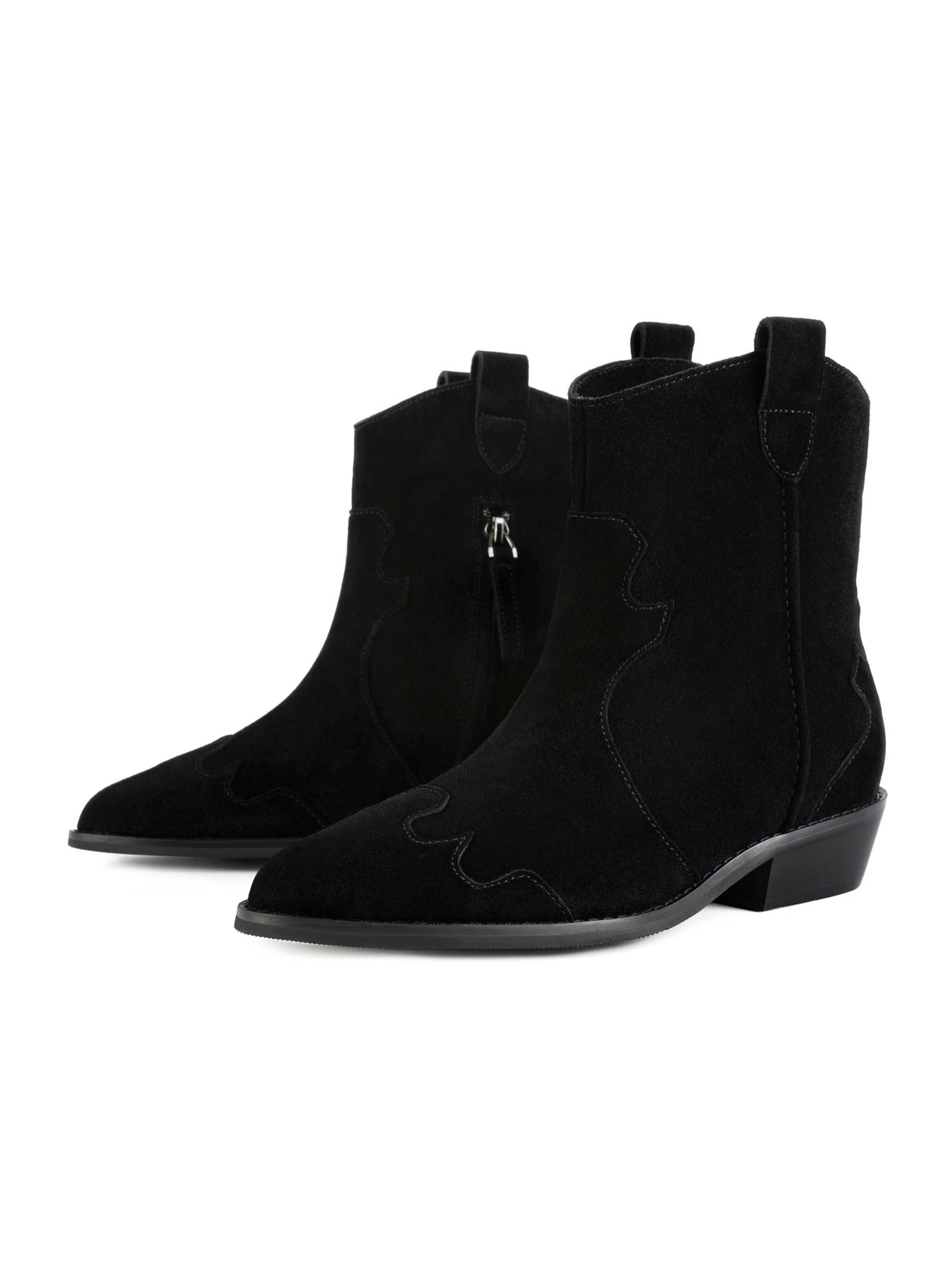 Bottines 'WALK BETWEEN STARS' L37 HANDMADE SHOES en noir : devant