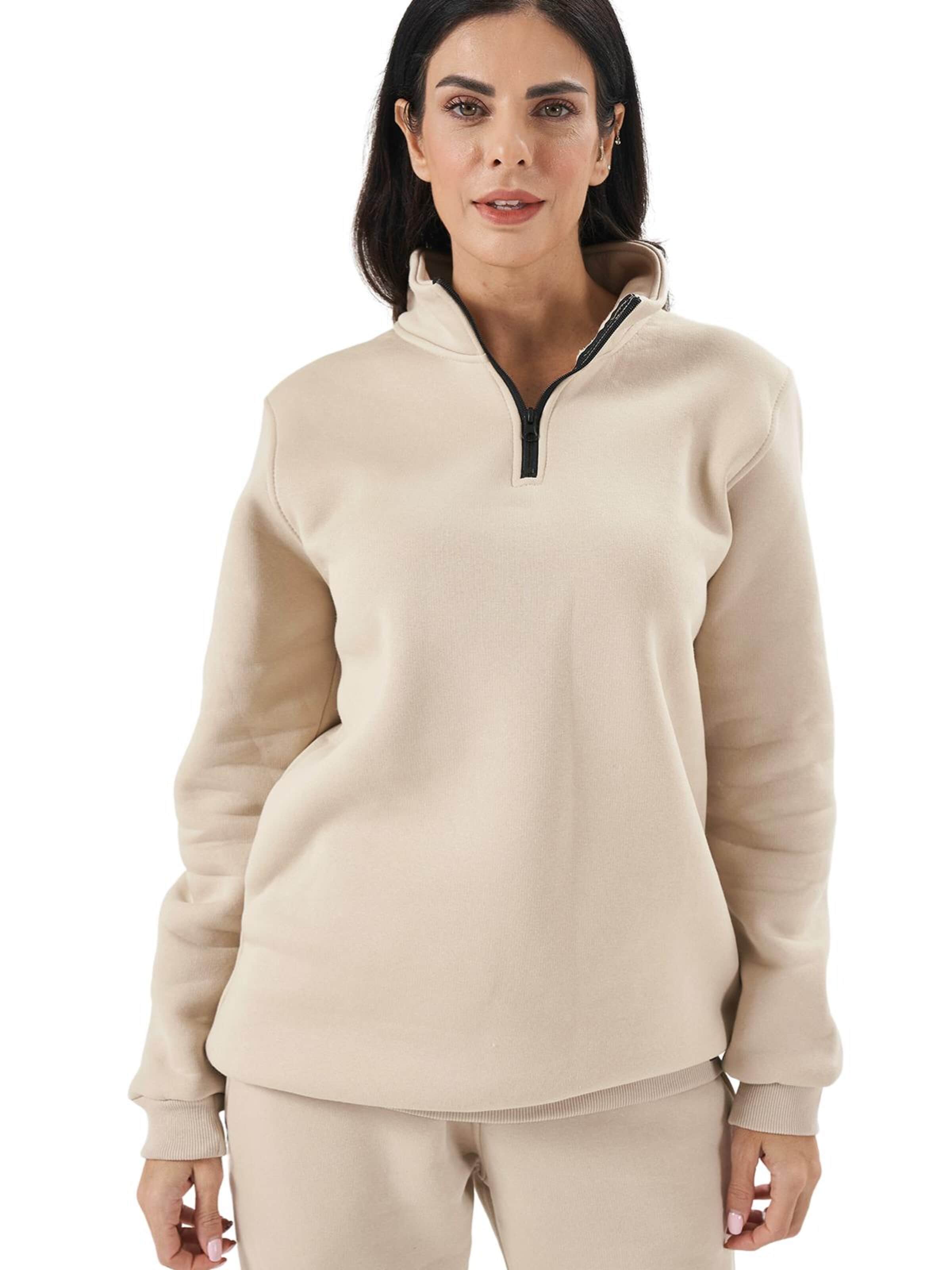 LOUIS LECLER Sweatshirt 'Sage' in Beige