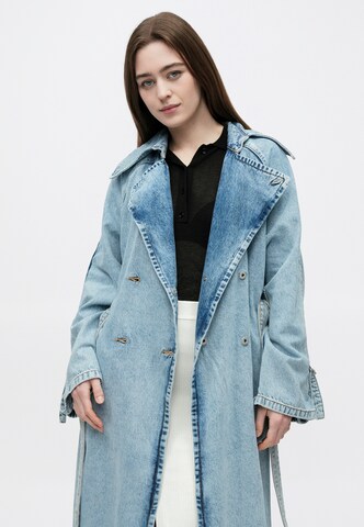 HUGO - Sobretudo meia-estação 'Garena_3_B' em azul