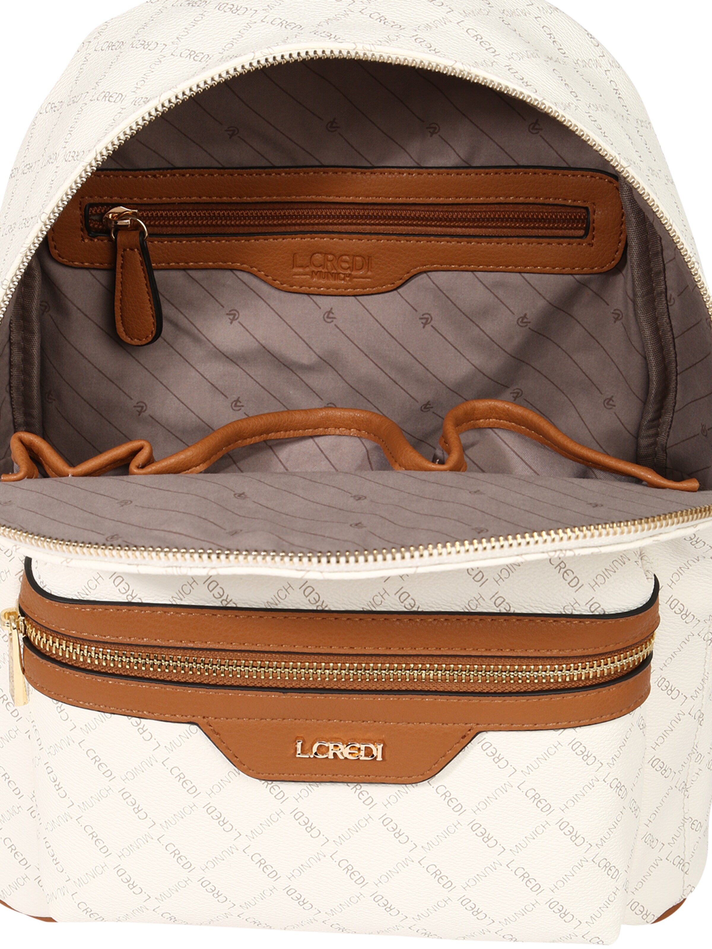 L.CREDI Rugzak 'Filiberta' in Wit