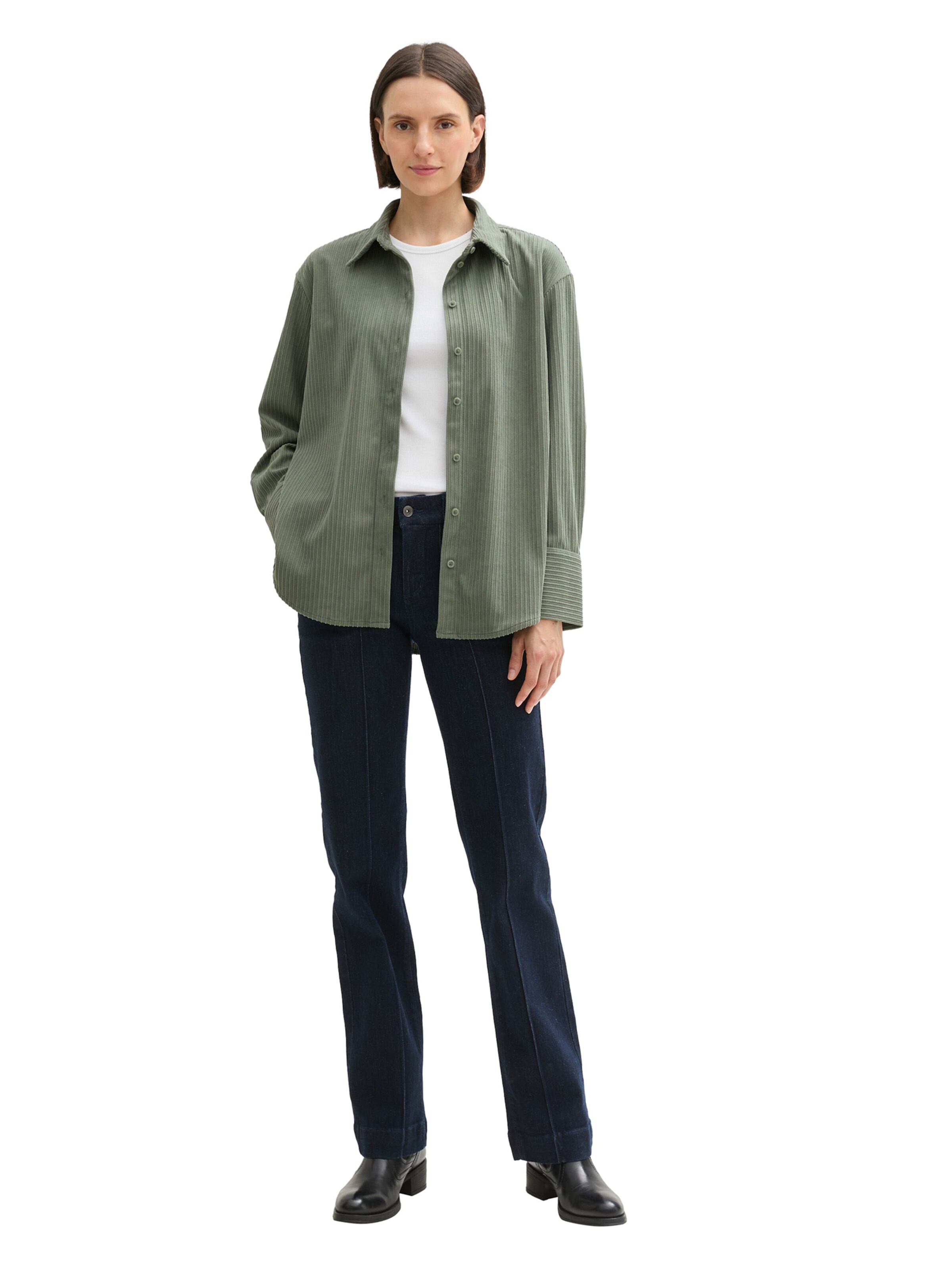 TOM TAILOR Pluus, värv roheline