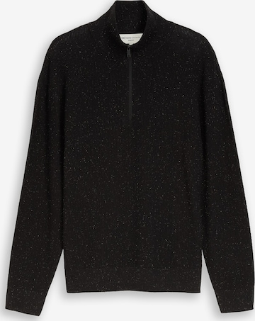 TOM TAILOR DENIM Pullover in Schwarz: Vorderseite