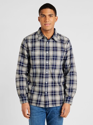 BURTON MENSWEAR LONDON - Ajuste regular Camisa en azul: frente