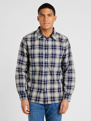 Coupe regular Chemise BURTON MENSWEAR LONDON en bleu : devant