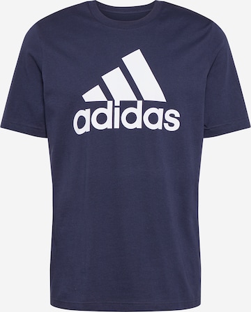 ADIDAS SPORTSWEAR Performance shirt 'Essentials Big Logo' in Blue: front