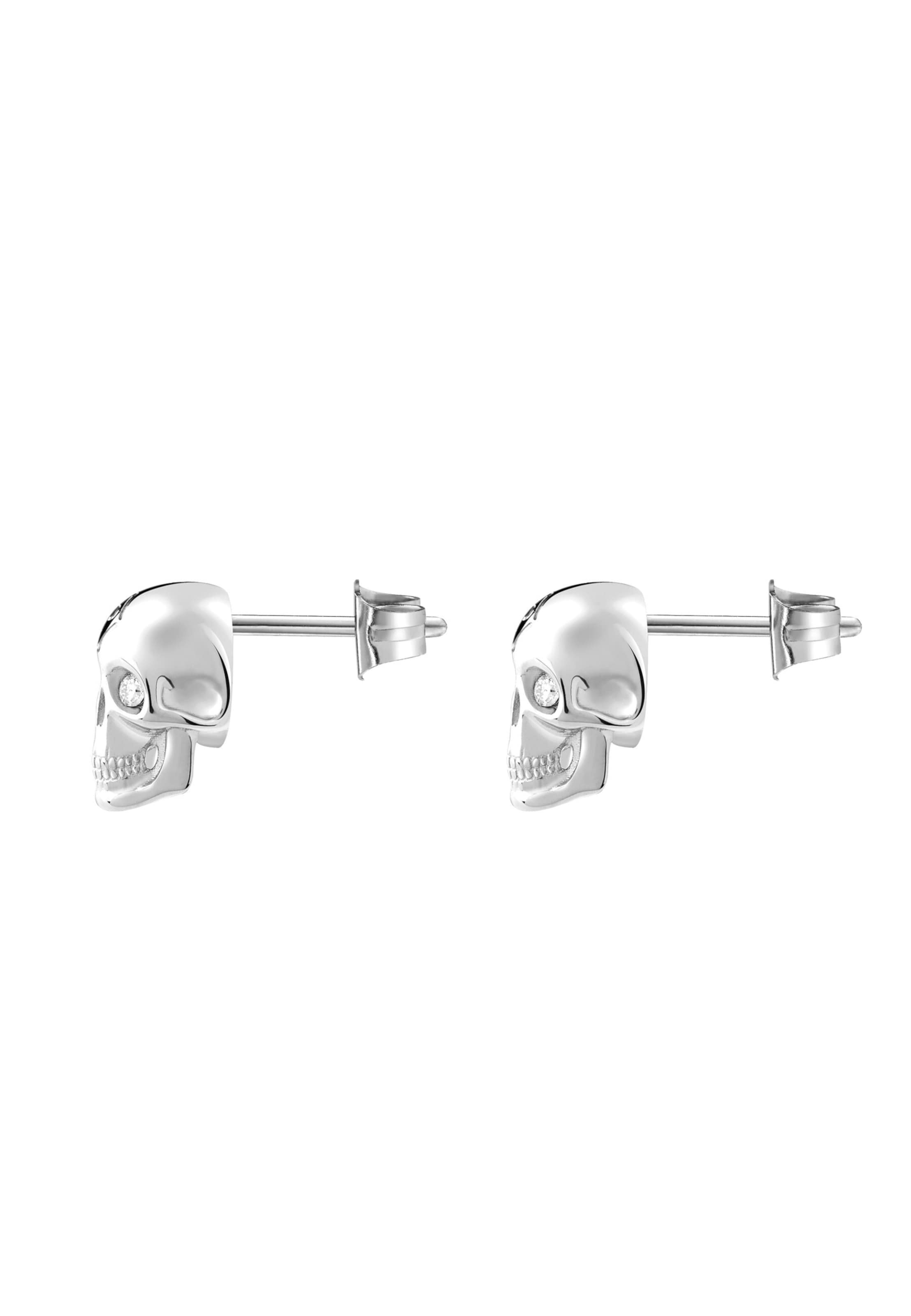 Boucles d'oreilles '3D SKULL' Philipp Plein Jewellery en argent