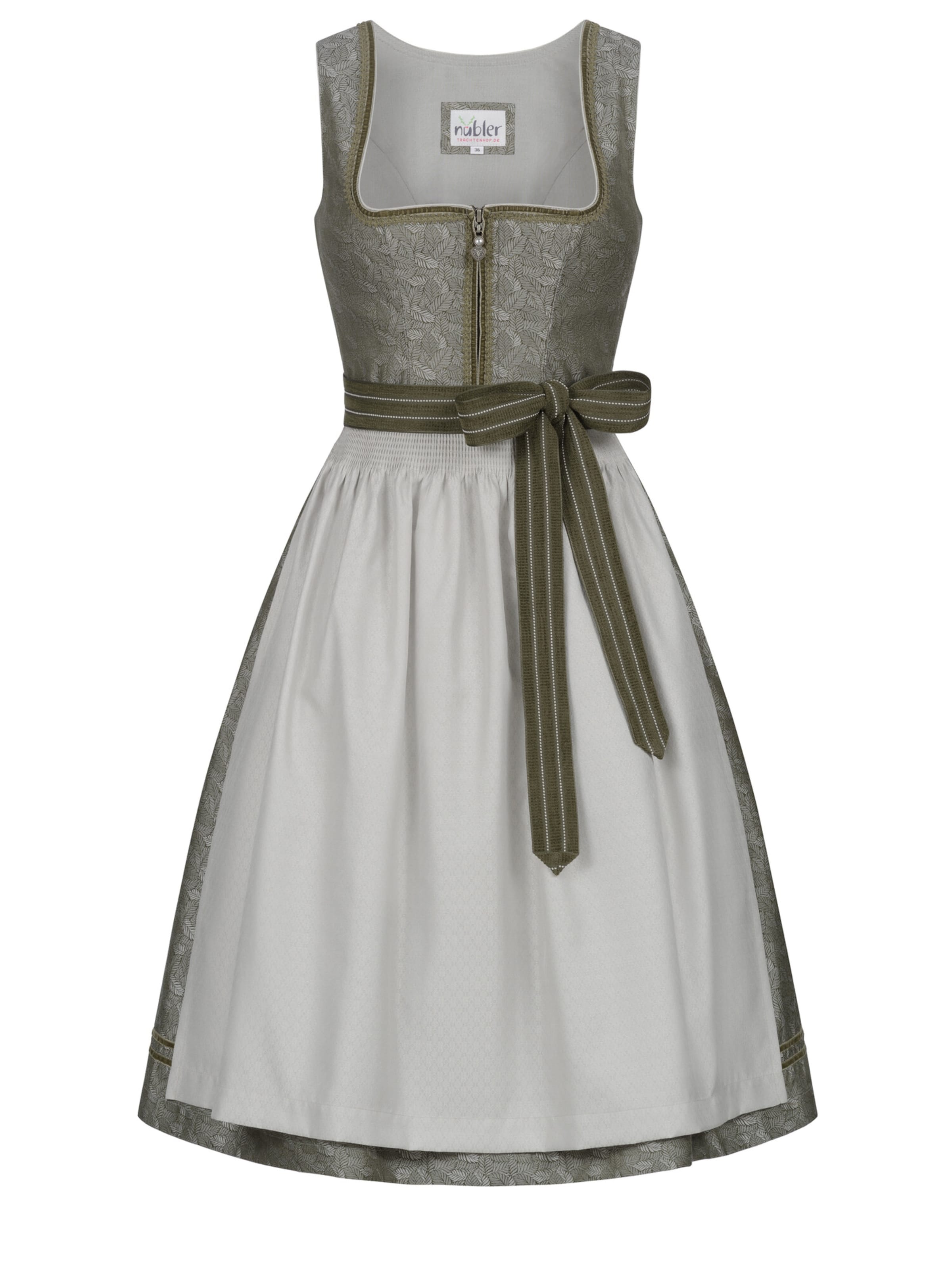 Trachtenhof Nübler Dirndl 'Dirndl midi Gabriela'‌‌‌‌‌‌‌‌‌‌ in Grün: Vorderseite