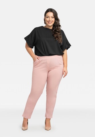 Regular Pantalon 'BENTON' Karko en rose : devant