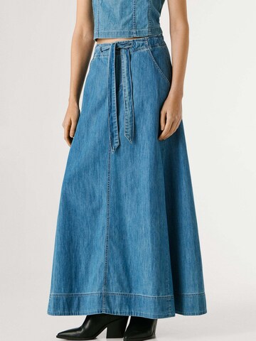 Pepe Jeans Rok in Blauw: voorkant