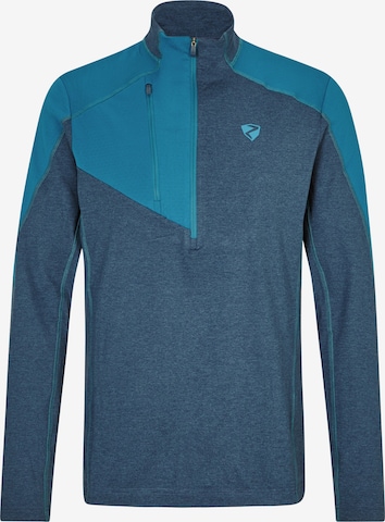 ZIENER Athletic Sweater 'JAPVO' in Blue: front
