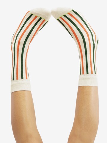 Chaussettes 'MERRY IN STYLE' CHEERIO* en vert : devant