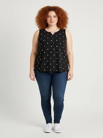 Shape Of You Top in Schwarz: Vorderseite