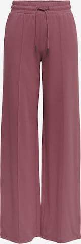 Only Petite Wide leg Pants 'Poptrash-Suki' in Pink: front
