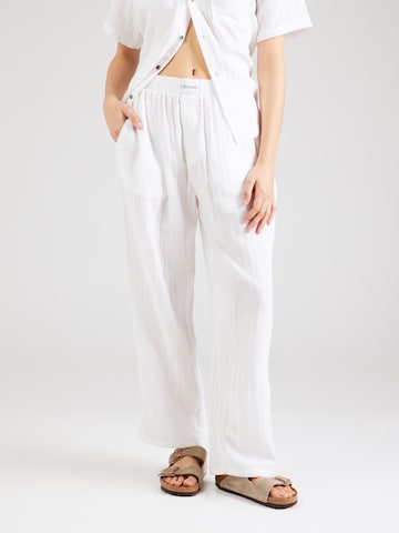 Calvin Klein Underwear Regularen Spodnji del pižame | bela barva: sprednja stran