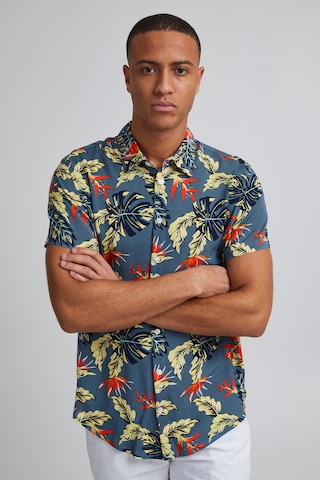 BLEND Comfort fit Overhemd 'Gawai' in Grijs: voorkant