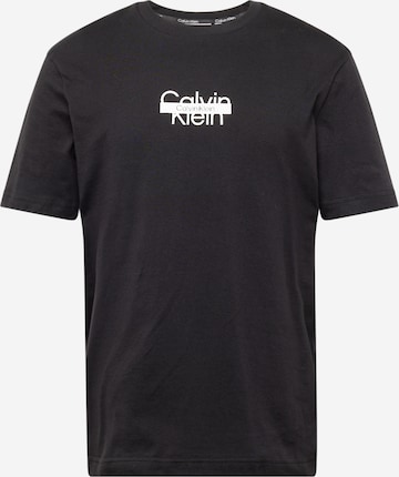 T-Shirt Calvin Klein en noir : devant