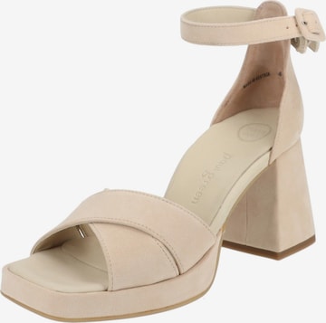 Paul Green Sandals in Beige: front