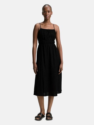 TOM TAILOR DENIM Jurk in Zwart: voorkant