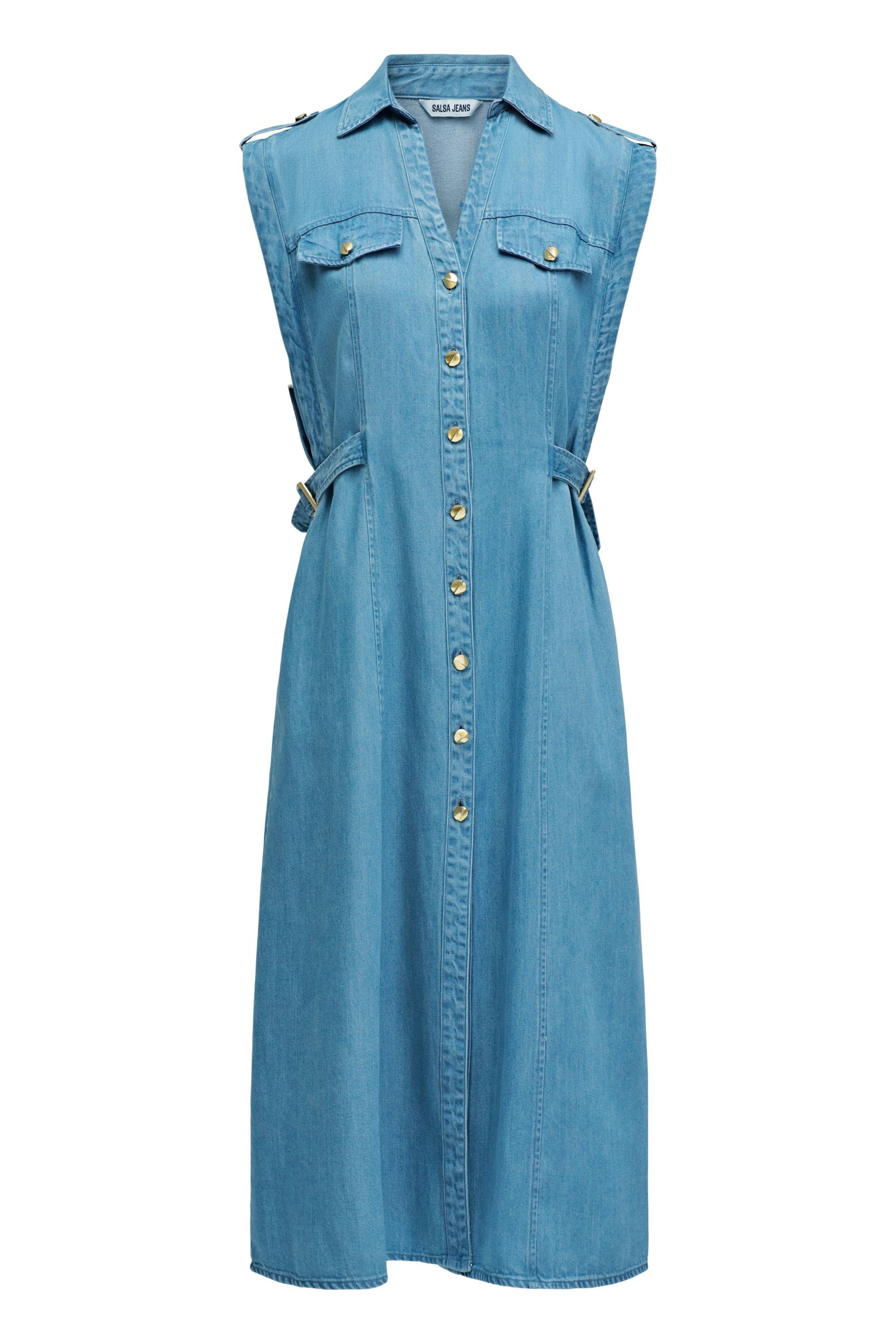 Salsa Jeans Dress in Blue: front