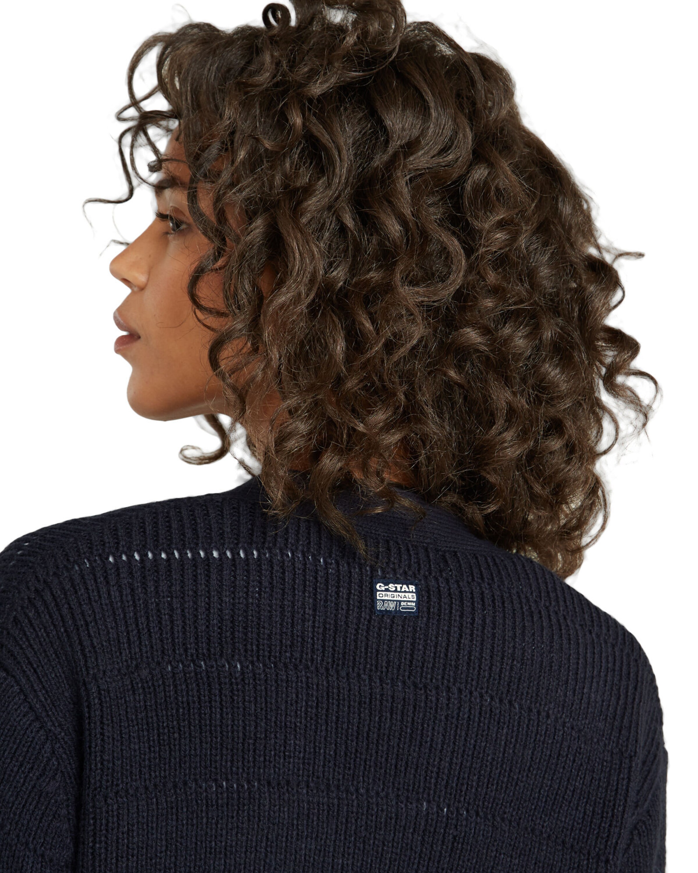 G-STAR Gebreid vest 'Oristel' in Blauw