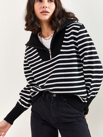 Bianco Lucci Pullover in Schwarz