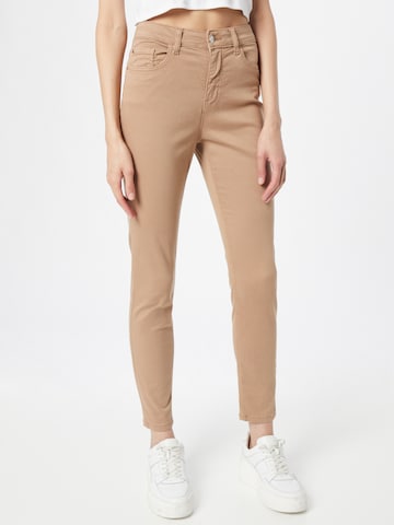 Skinny Pantalon 'DAKOTA' JDY en marron : devant