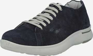 Bata Platform trainers in Blue: front