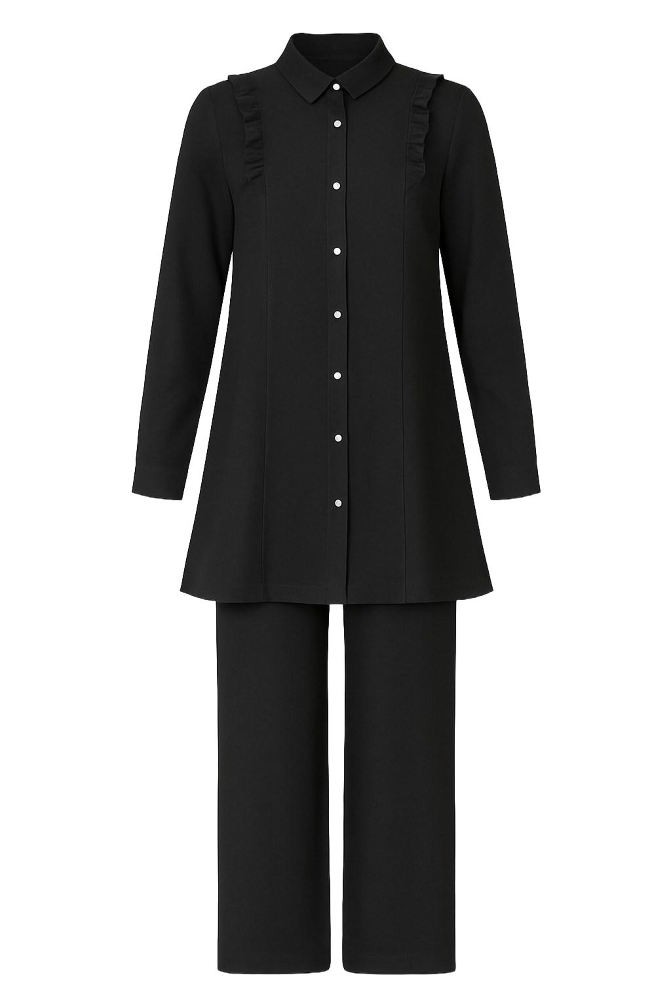 MODAMIHRAM Hosenanzug in Schwarz: Vorderseite