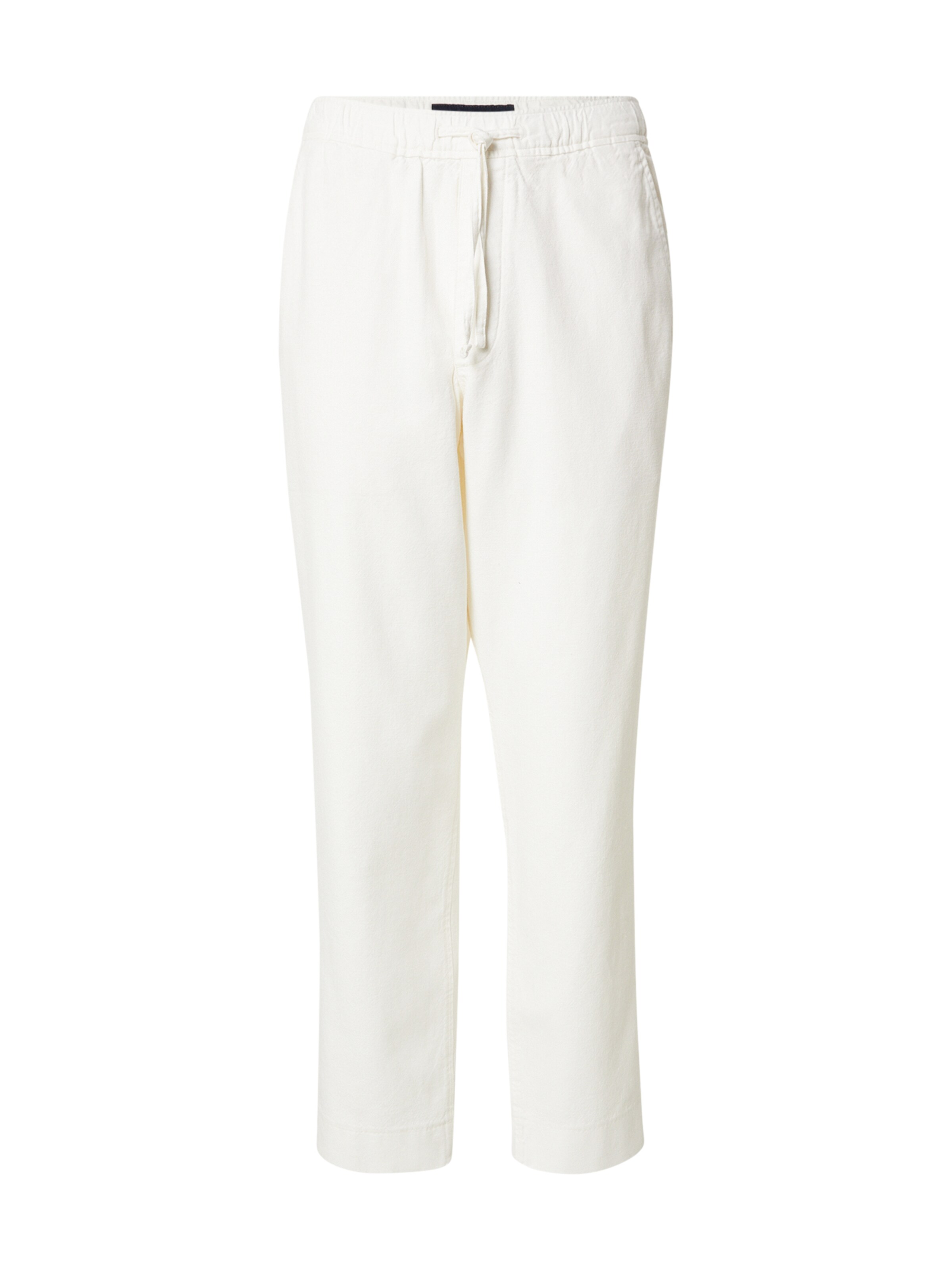 Abercrombie & Fitch Regular Broek in Wit: voorkant