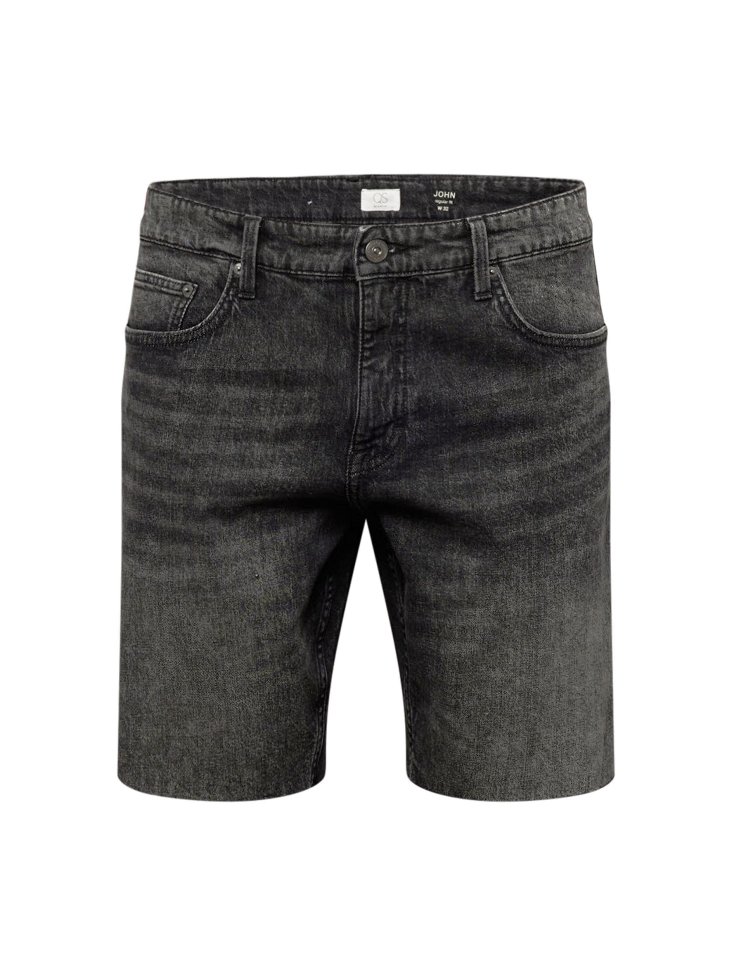 QS Regular Jeans in Grey: front